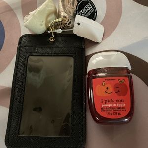 Bbw wearable lanyard pocketbac holder ID badge and card holder